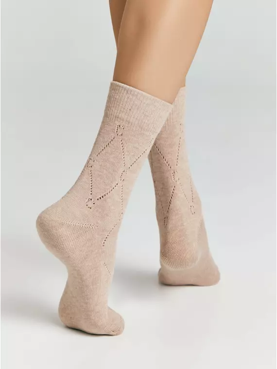 Носки женские (удлиненные) active 623 бежевый, 22С-27СП, 36-38 (23-25), CONTE ELEGANT,  - 3