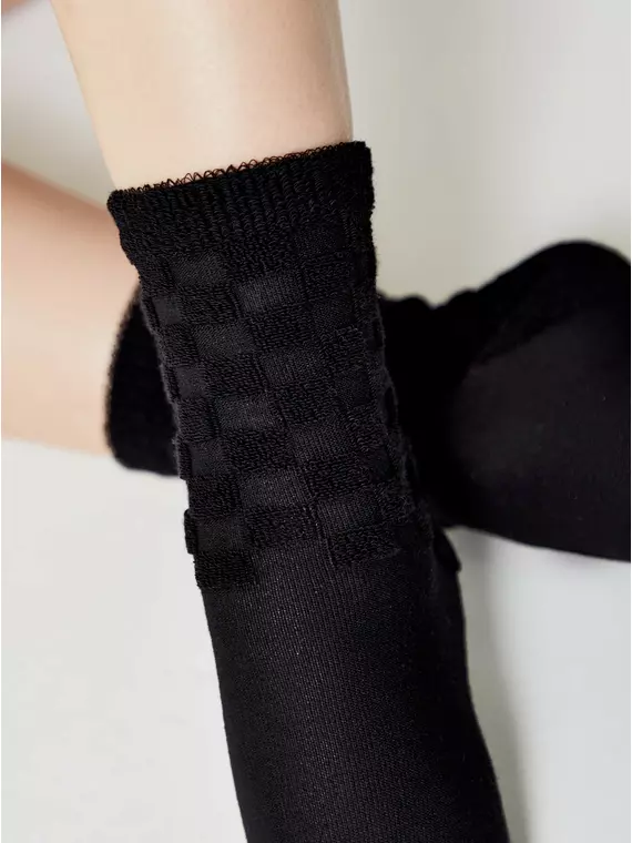 Женские махровые носки из хлопка conte comfort 550 черный, 23С-17СП, 38-39 (25), CONTE ELEGANT,  - 2