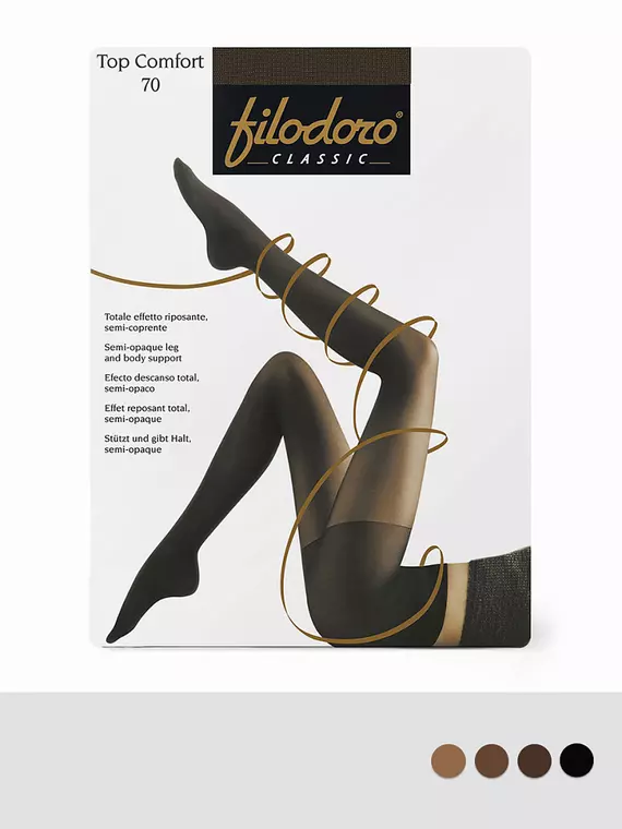 Плотные колготки filodoro top comfort 70 glace, TOP COMFORT 70, 3, FILODORO,  - 2