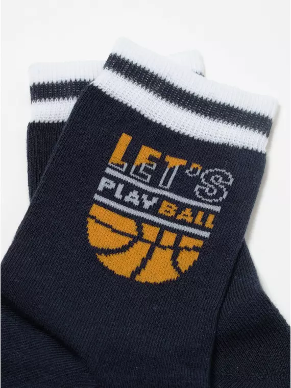 Теплые носки для мальчика с махровой стопой conte-kids 756 темно-синий, 24С-69СП, 22, CONTE-KIDS,  - 5