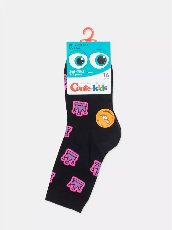 Носки детские (махровая стопа) sof-tiki 763 черный, 24С-69СП, 16, CONTE-KIDS,  - 7