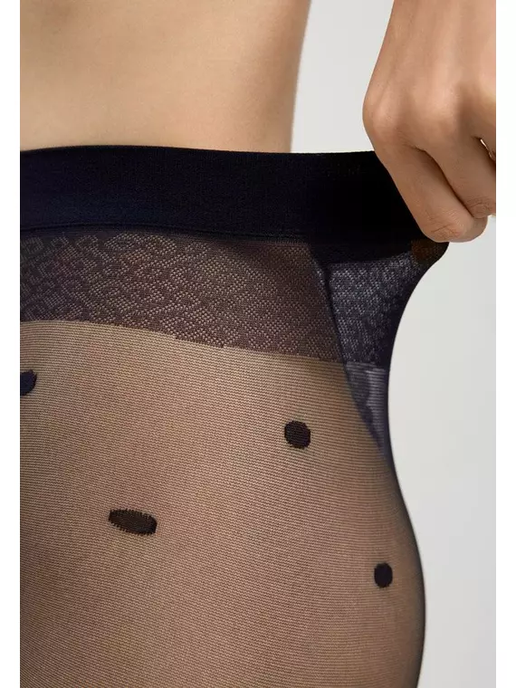 Колготки женские в горошек conte desire marino, 18С-107СП, 2, CONTE ELEGANT,  - 4