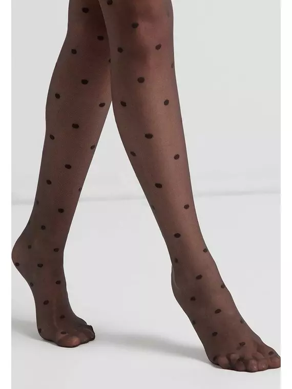 Колготки в горошек conte desire grafit, 18С-107СП, 4, CONTE ELEGANT,  - 5