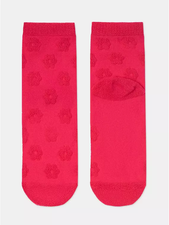 Теплые женские махровые носки из хлопка конте comfort 548 малиновый, 23С-17СП, 36-38 (23-25), CONTE ELEGANT,  - 4