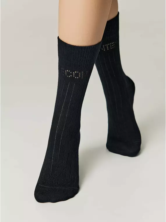 Удлиненные женские носки conte active 624 черный, 22С-27СП, 39-41 (25-27), CONTE ELEGANT,  - 2