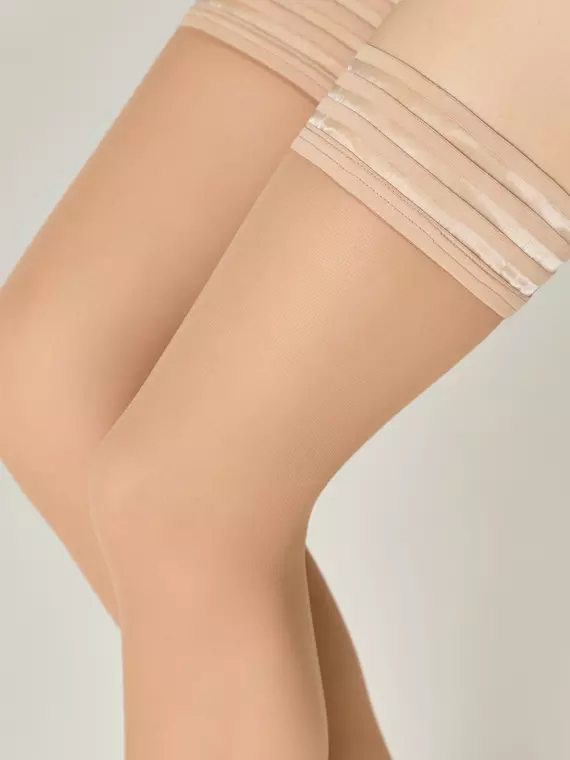 Чулки женские conte cabaret beige, 23С-150СП, 27-29 (3/4), CONTE ELEGANT,  - 3