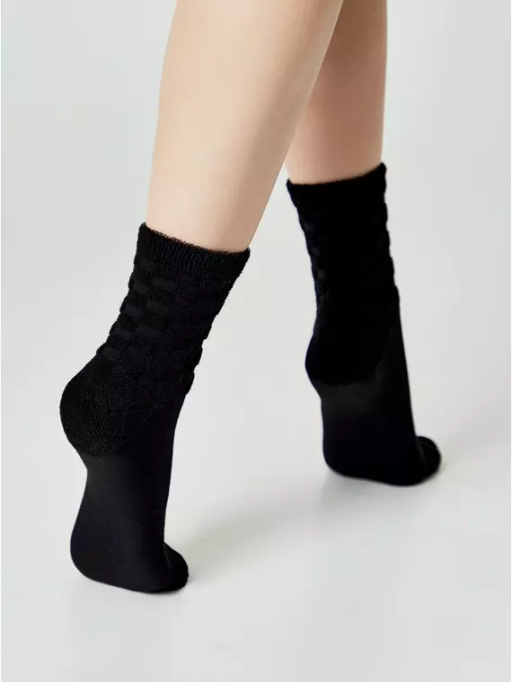 Женские махровые носки из хлопка conte comfort 550 черный, 23С-17СП, 38-39 (25), CONTE ELEGANT,  - 4