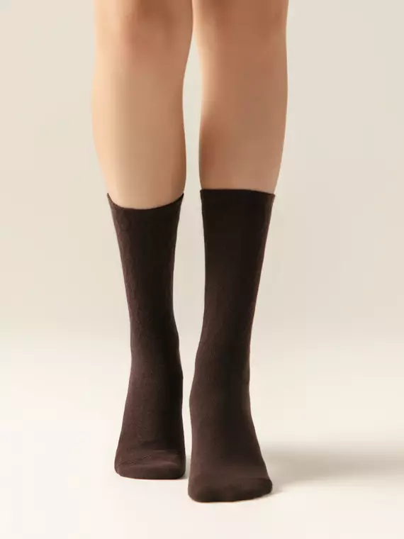 Удлиненные женские носки active 620 шоколадный, 24С-73СП, 36-38 (23-25), CONTE ELEGANT,  - 3