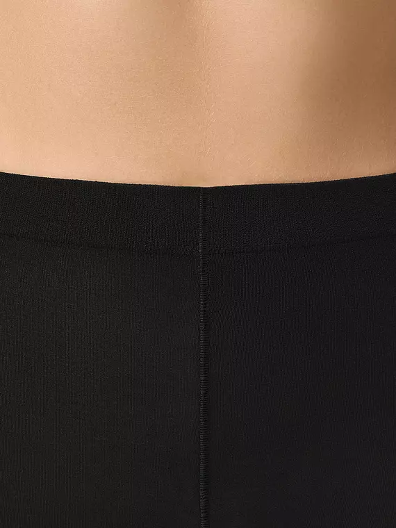 Теплые двухслойные колготки omsa micro&cotton 140 nero, MICRO&COTTON 140, 2, OMSA,  - 6