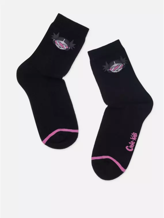 Детские носки с махровой стопой софтики 523 черный, 24С-69СП, 22, CONTE-KIDS,  - 2