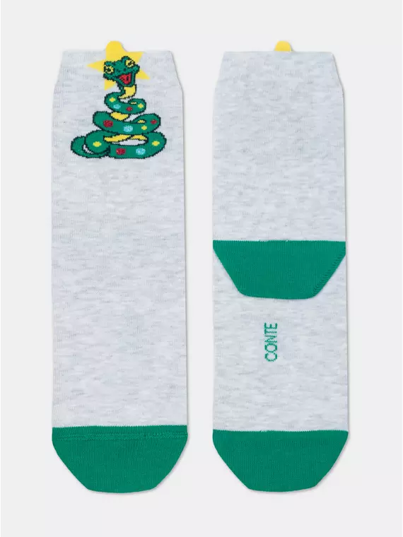 Носки женские new year 630 светло-серый, 19С-86СП, 36-39 (23-25), CONTE ELEGANT,  - 4