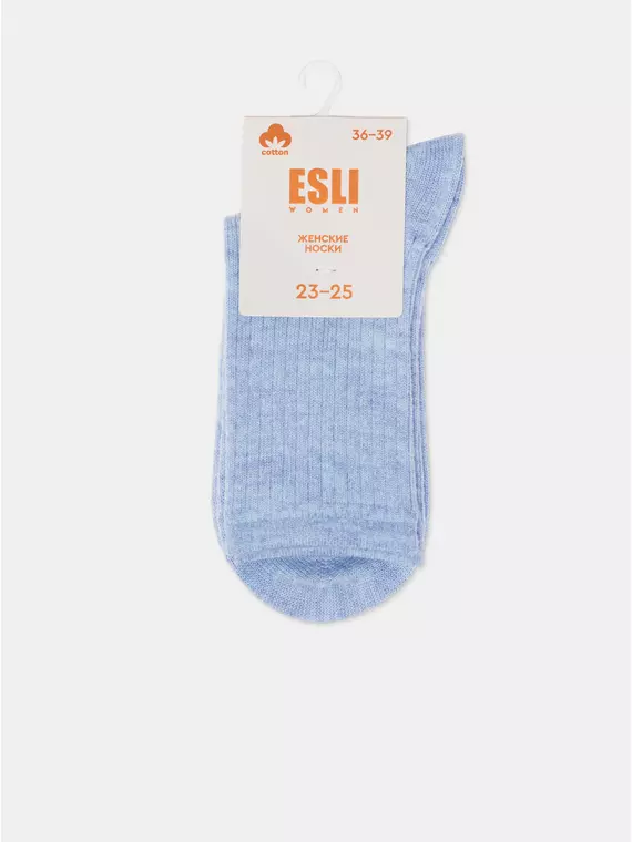 Носки женские (удлиненные) esli 625 голубой, 24С-96СПЕ, 36-39 (23-25), ESLI,  - 5