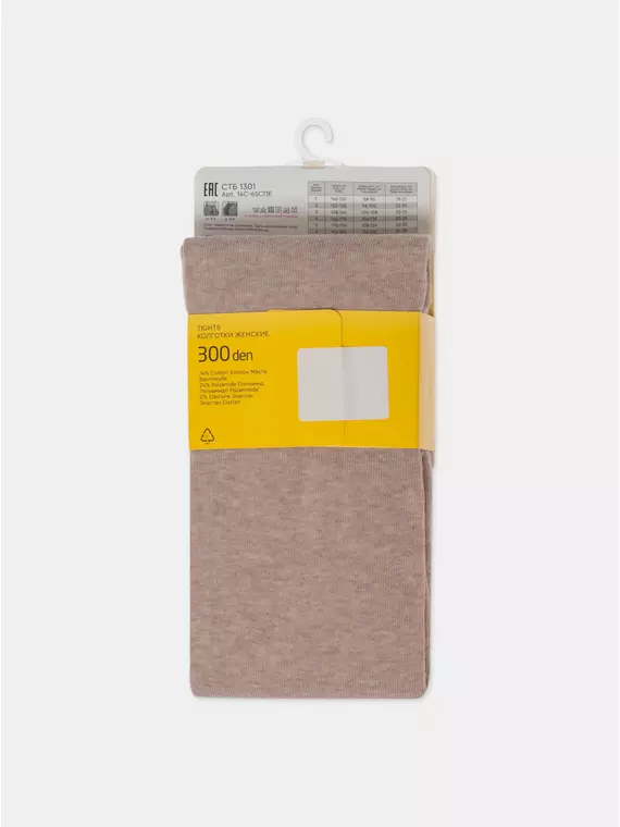 Теплые женские колготки estera 300 beige, 14С-65СПЕ, 2, ESLI,  - 7