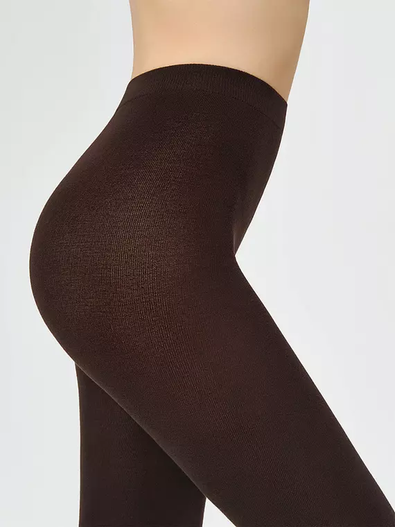 Женские теплые колготки minimi cotone 160 moka, COTONE 160, 4, MINIMI,  - 4