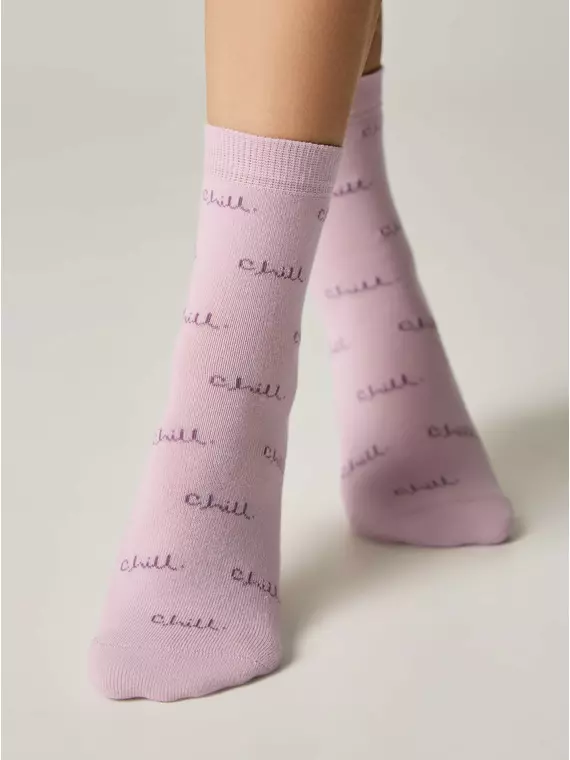 Женские носки с махровой стопой esli perfect 568 пепельно-розовый, 23С-86СПЕ, 36-39 (23-25), ESLI,  - 2