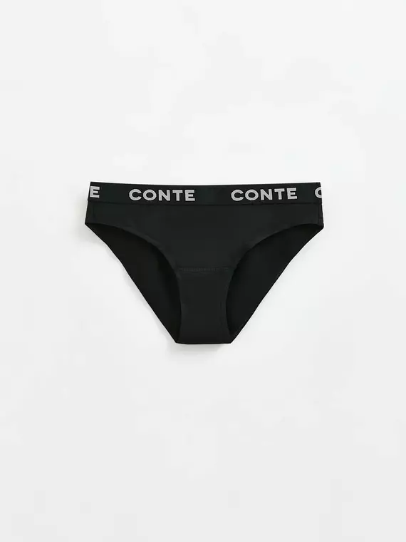 Трусы женские «бикини» со средней линии талии comfy line lb 2993 black-silver, 24С-3038ТСП, 102/L, CONTE ELEGANT,  - 6