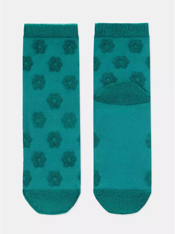 Женские махровые носки из хлопка conte comfort 548 темно-бирюзовый, 23С-17СП, 36-38 (23-25), CONTE ELEGANT,  - 4