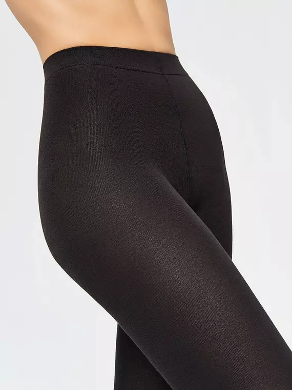 Женские теплые леггинсы minimi cotone 160 nero, pantacollant COTONE 160, 2, MINIMI,  - 4