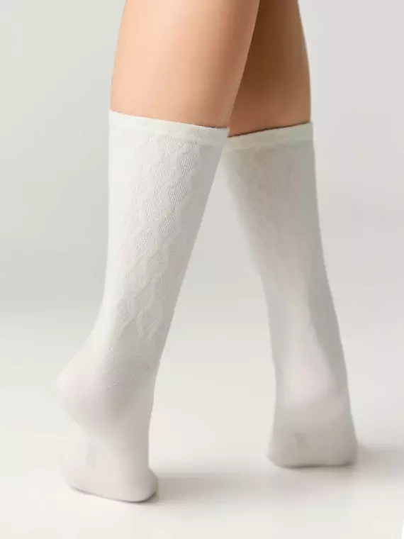 Носки женские (удлиненные) active 620 молочный, 24С-73СП, 39-41 (25-27), CONTE ELEGANT,  - 3