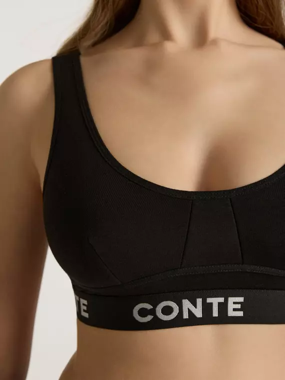 Бюстье женское comfy line lbe 2990 black-silver, 24С-3035ТСП, 170-92/M, CONTE ELEGANT,  - 3