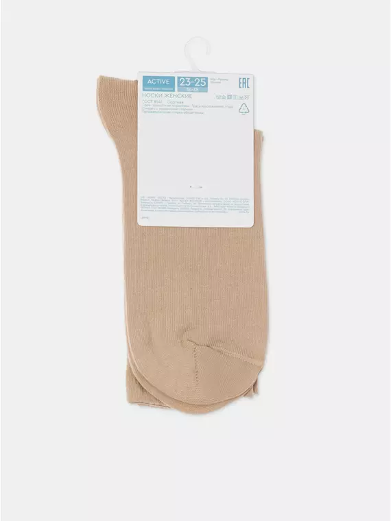 Носки женские удлиненные active 620 бежевый, 24С-73СП, 36-38 (23-25), CONTE ELEGANT,  - 6