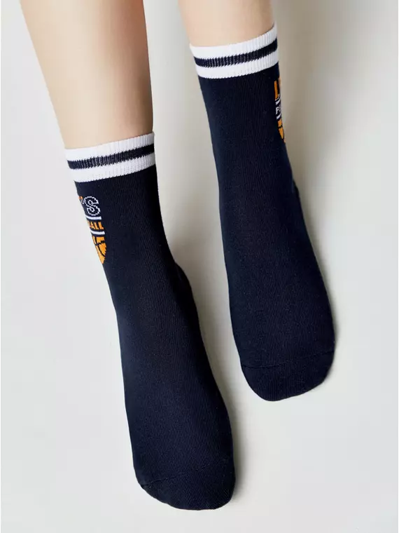 Теплые носки для мальчика с махровой стопой conte-kids 756 темно-синий, 24С-69СП, 22, CONTE-KIDS,  - 2