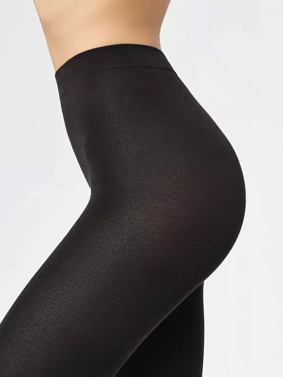 Женские теплые леггинсы minimi cotone 160 nero, pantacollant COTONE 160, 2, MINIMI,  - 5