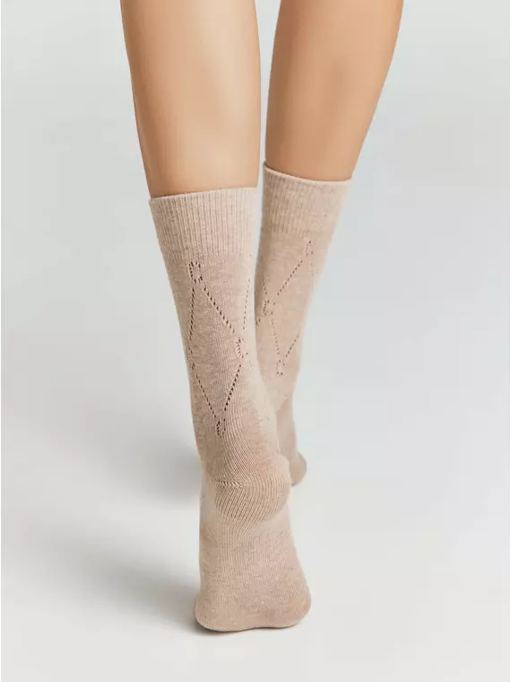 Носки женские (удлиненные) active 623 бежевый, 22С-27СП, 36-38 (23-25), CONTE ELEGANT,  - 4