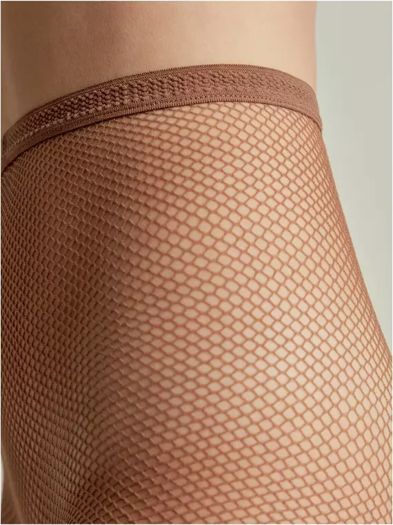 Женские колготки в сетку rette medium bronz, 8С-68СП, 2, CONTE ELEGANT,  - 4