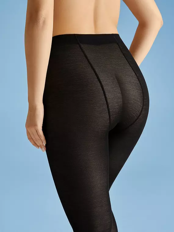 Теплые колготки с шерстью omsa lasticlana nero, LASTICLANA, 2, OMSA,  - 5