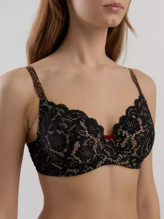 Бюстгальтер с мягкой чашкой conte leo tb6135 лео черный, 24С-0003КСП, 75E, CONTE ELEGANT,  - 4