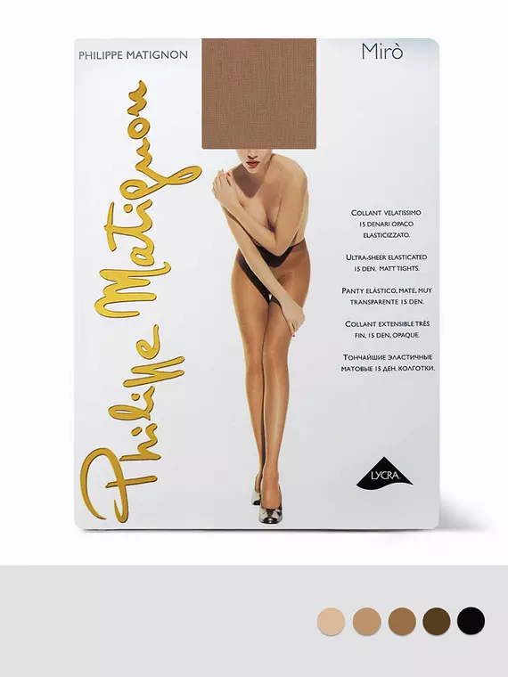 Прозрачные колготки philippe matignon miro 15 the, MIRO 15, 2, PHILIPPE MATIGNON,  - 2
