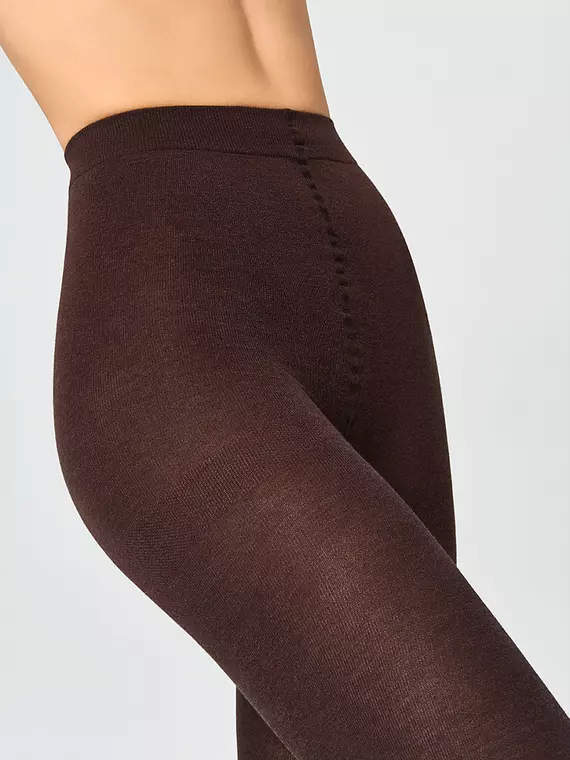 Женские теплые колготки minimi cotton&wool 200 moka, COTTON&WOOL 200, 4, MINIMI,  - 3