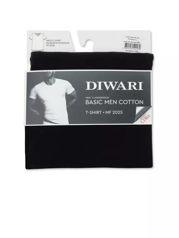 Хлопковая мужская футболка diwari basic men mf 2025 white, 20С-1096ТСП, 182,188-104/XL, DIWARI,  - 3