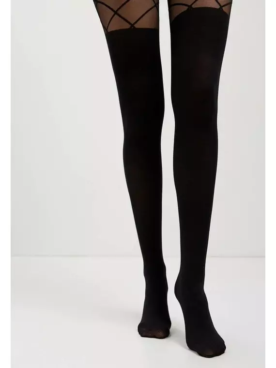 Колготки с имитацией гольфинов conte concept nero, 21С-3СП, 2, CONTE ELEGANT,  - 5