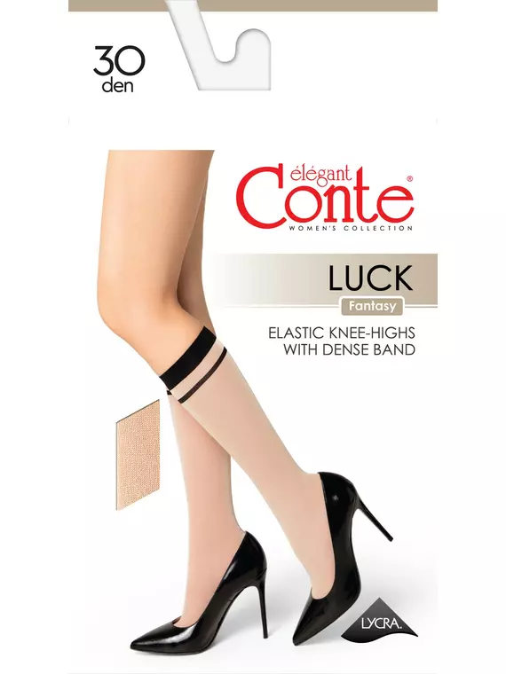 Гольфы женские conte fantasy luck gold-natural, 24С-89СП, 36-39 (23-25), CONTE ELEGANT,  - 3