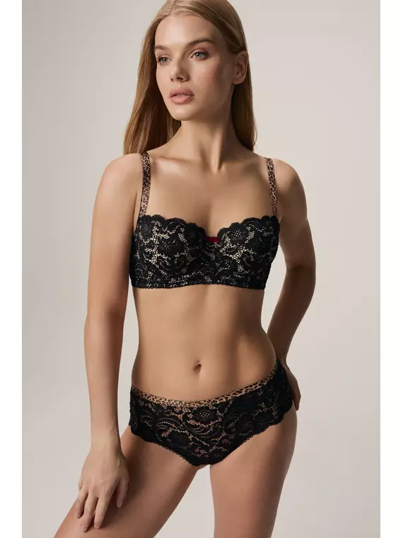 Бюстгальтер балконет leo tb5101 лео черный, 24С-0002КСП, 70B, CONTE ELEGANT,  - 1