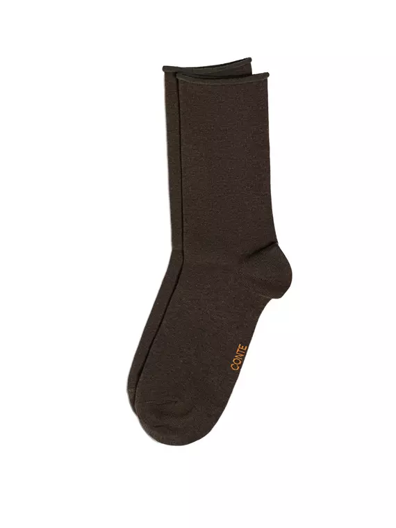Носки женские (без резинки) comfort 000 темно-коричневый, 19С-101СП, 39-41 (25-27), CONTE ELEGANT,  - 2