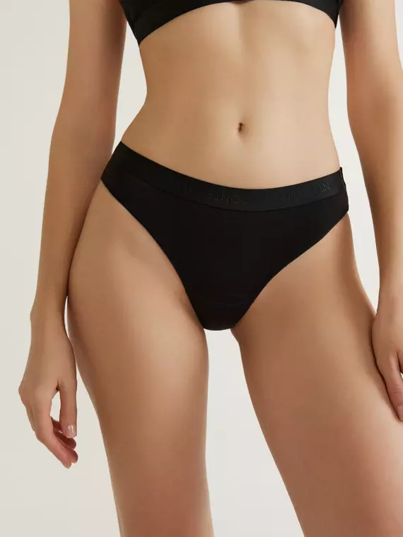 Трусы «слип» из бамбука с хлопком criss cross lb 3129 black, 24С-3170ТСП, 102/L, CONTE ELEGANT,  - 1