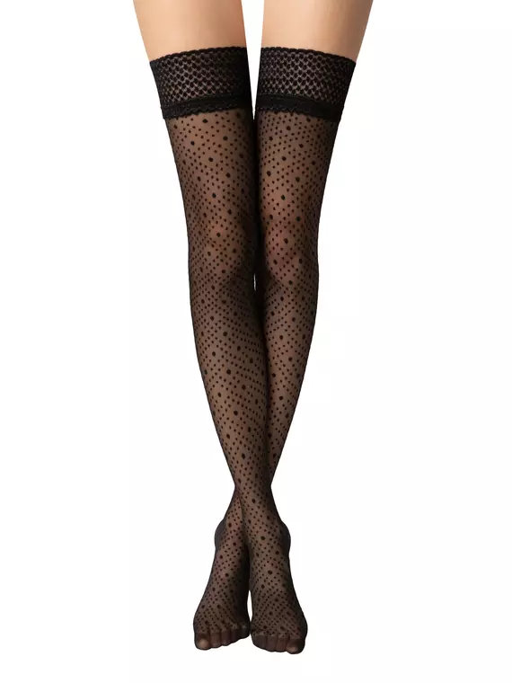 Чулки женские elegance nero, 24С-28СП, 23-25 (1/2), CONTE ELEGANT,  - 2