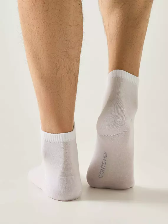 Короткие мужские носки conte bamboo 000 белый, 24С-163СП, 44-45 (29), CONTE ELEGANT,  - 2