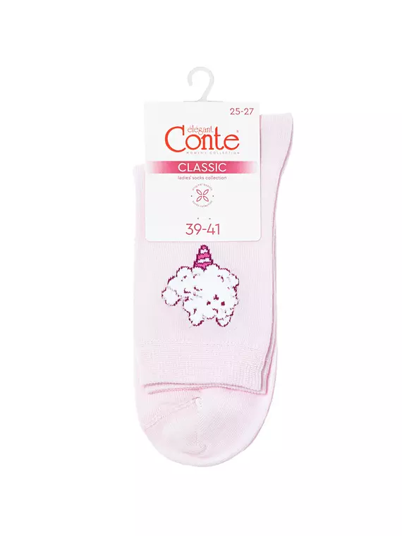 Носки женские conte classic 680 светло-розовый, 24С-151СП, 36-38 (23-25), CONTE ELEGANT,  - 4