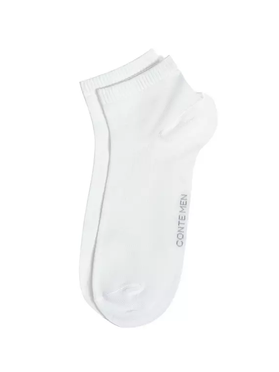 Короткие мужские носки conte bamboo 000 белый, 24С-163СП, 44-45 (29), CONTE ELEGANT,  - 3