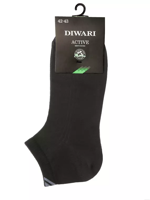 Короткие мужские носки diwari active 018 черный, 7С-37СП, 40-41 (25), DIWARI,  - 3