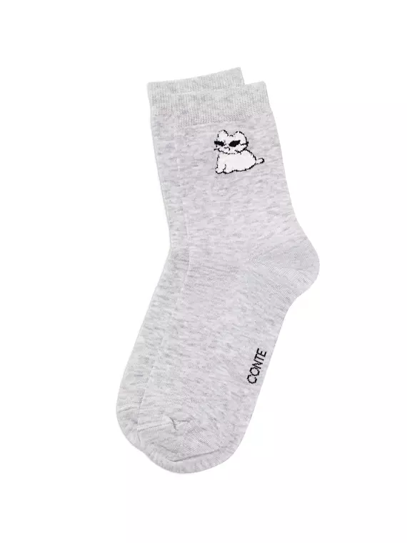 Носки женские conte classic 677 светло-серый, 24С-151СП, 36-38 (23-25), CONTE ELEGANT,  - 3