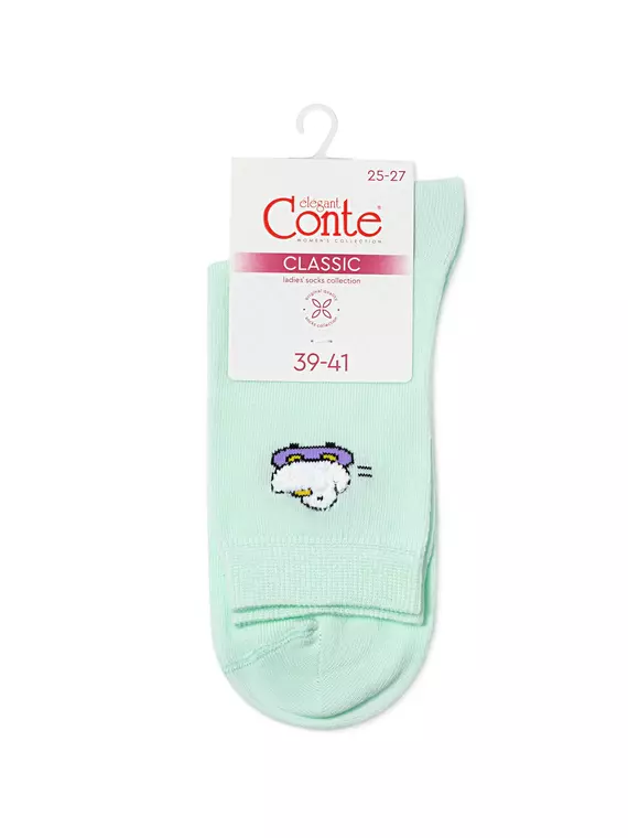 Носки женские conte classic 678 бледно-бирюзовый, 24С-151СП, 36-38 (23-25), CONTE ELEGANT,  - 4