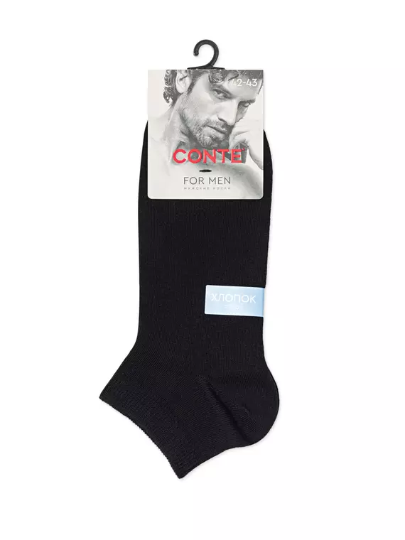 Носки мужские (короткие) conte for men 000 черный, 24С-149СП, 44-45 (29), CONTE ELEGANT,  - 4