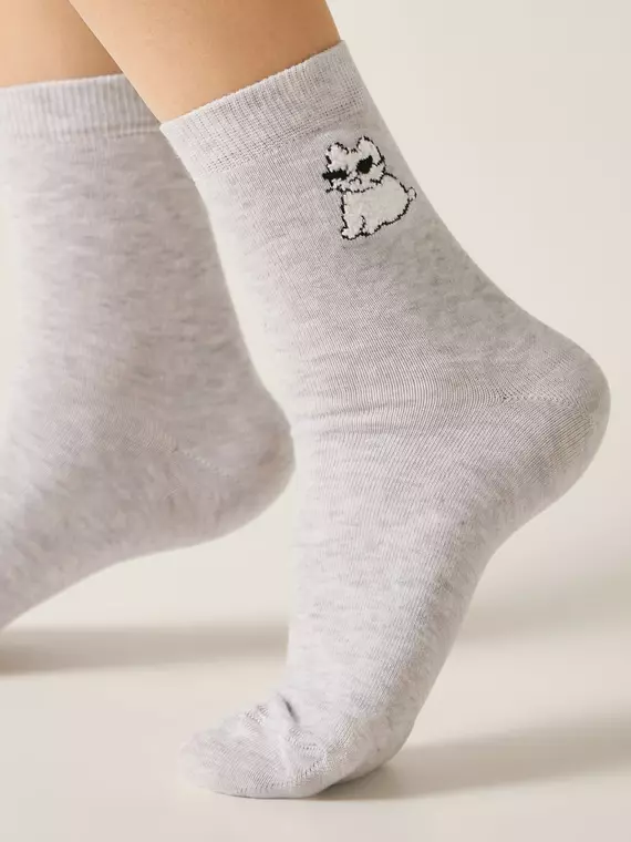 Носки женские conte classic 677 светло-серый, 24С-151СП, 36-38 (23-25), CONTE ELEGANT,  - 1