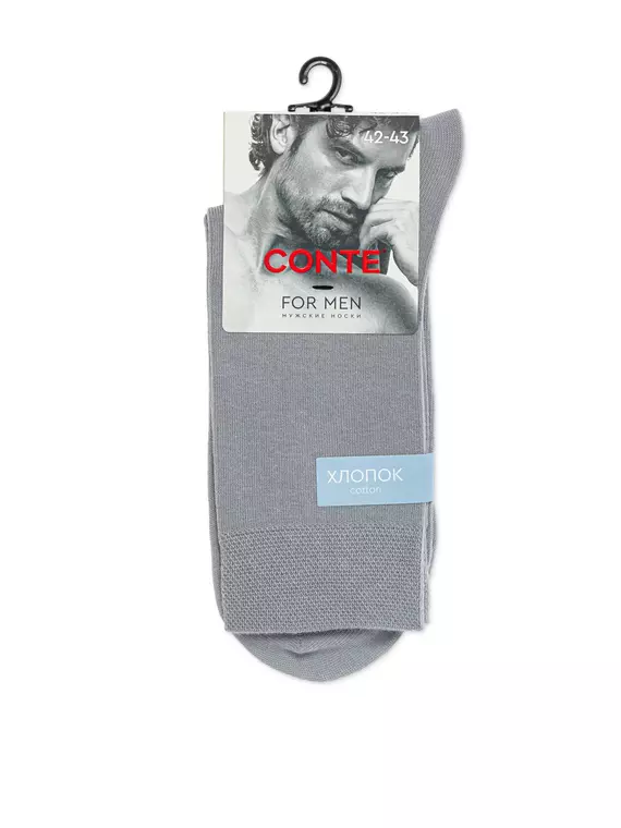 Мужские носки conte for men 000 серый, 24С-148СП, 40-41 (25), CONTE ELEGANT,  - 3
