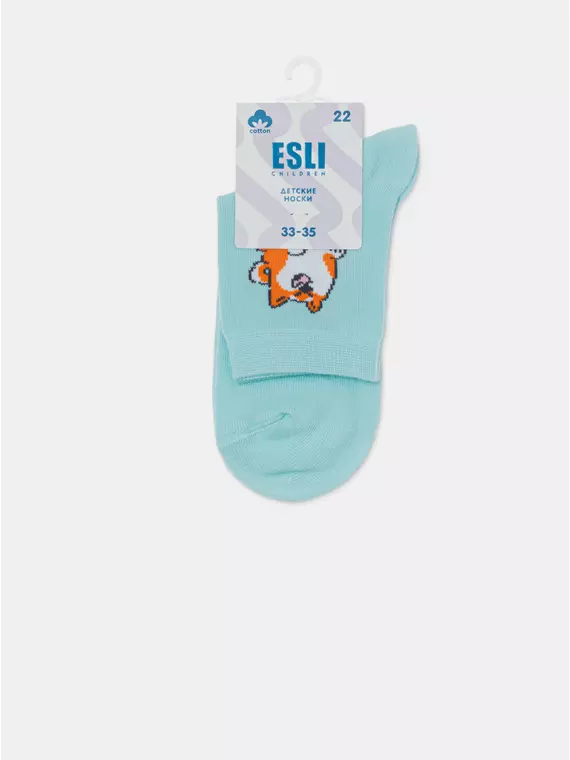 Носки детские esli 725 бледно-бирюзовый, 24С-74СПЕ, 20, ESLI,  - 4